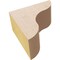 Ekena Millwork 2"W x 4"D x 4"H Classic Carmel Rough Cedar Woodgrain TimberThane Corbel, Primed Tan CORUR02X04X04CARRCPR - alternate 5